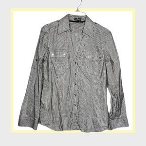 Express Essential Stretch Blouse with Metallic Threads‎